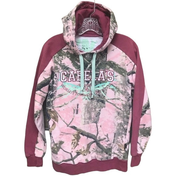 Cabela’s Pink Camo Hoodie S - Picture 1 of 4